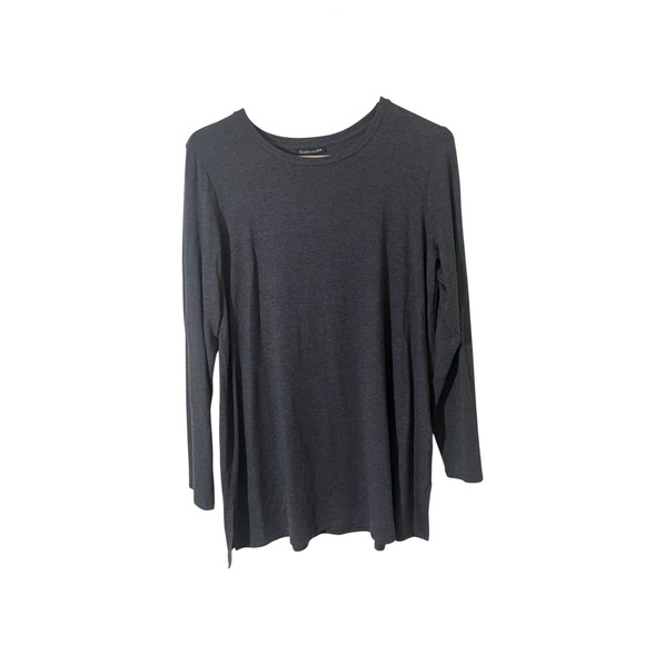 Eileen Fisher Tops - Eileen Fisher Medium Grey Long Sleeve Tunic Tencel Minimalistic Lagenlook Capsul